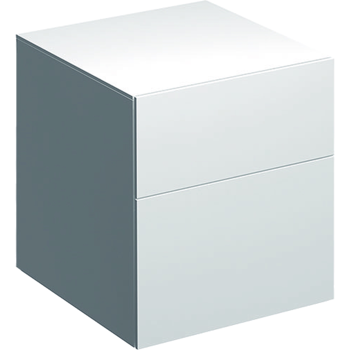 Dulap suspendat Geberit Xeno2 45×46.2x51cm cu doua sertare alb lucios Geberit imagine noua