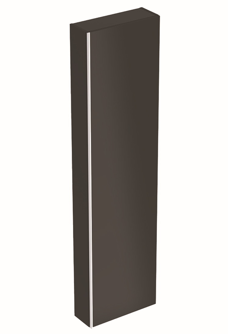 Dulap inalt Geberit Acanto 45×17.34x173cm cu o usa sticla negru corp negru mat Geberit imagine bricosteel.ro