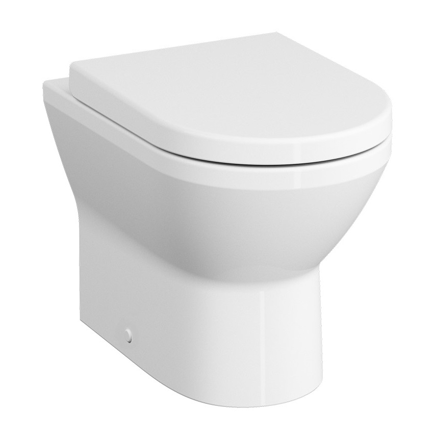 Set vas WC Vitra Integra 54cm Rim-Ex pentru rezervor incastrat si capac cu inchidere lenta