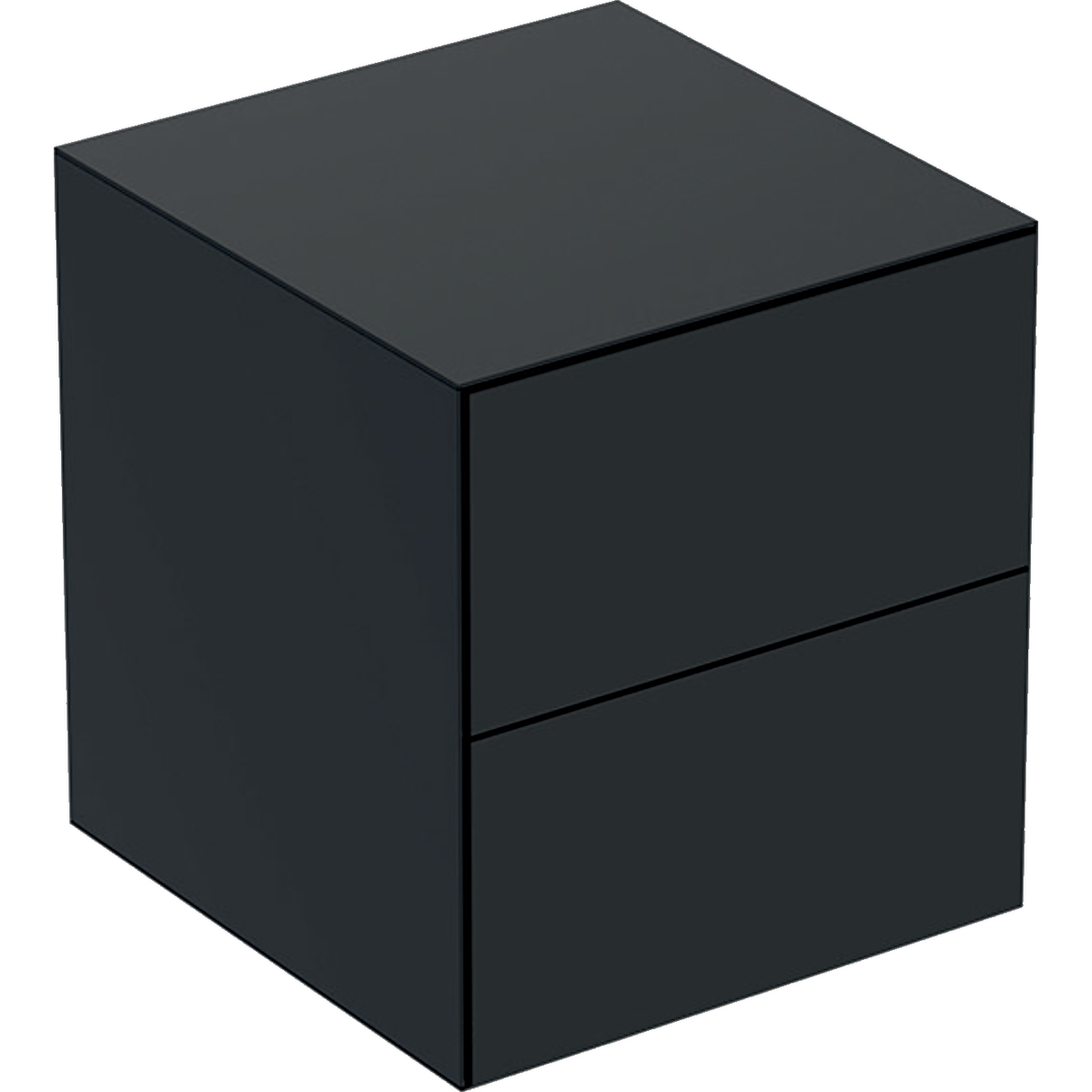 Dulap mediu suspendat Geberit ONE cu 2 sertare 45x47x49.2cm negru mat 45x47x49.2cm imagine noua
