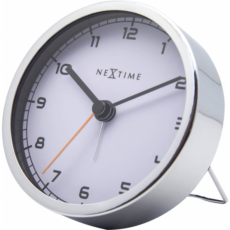 Ceas de masa NeXtime Company Alarm 9x9x7.5cm alb NeXtime pret redus imagine 2022