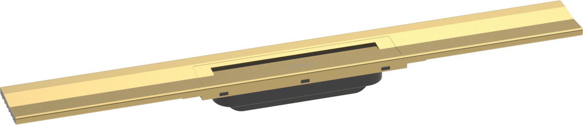 Capac rigola de pardoseala Hansgrohe RainDrain Flex 70cm montaj la perete gold optic lustruit sensodays.ro
