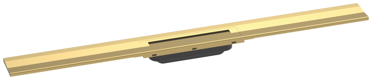 Capac rigola de pardoseala Hansgrohe RainDrain Flex 90cm montaj la perete gold optic lustruit sensodays.ro