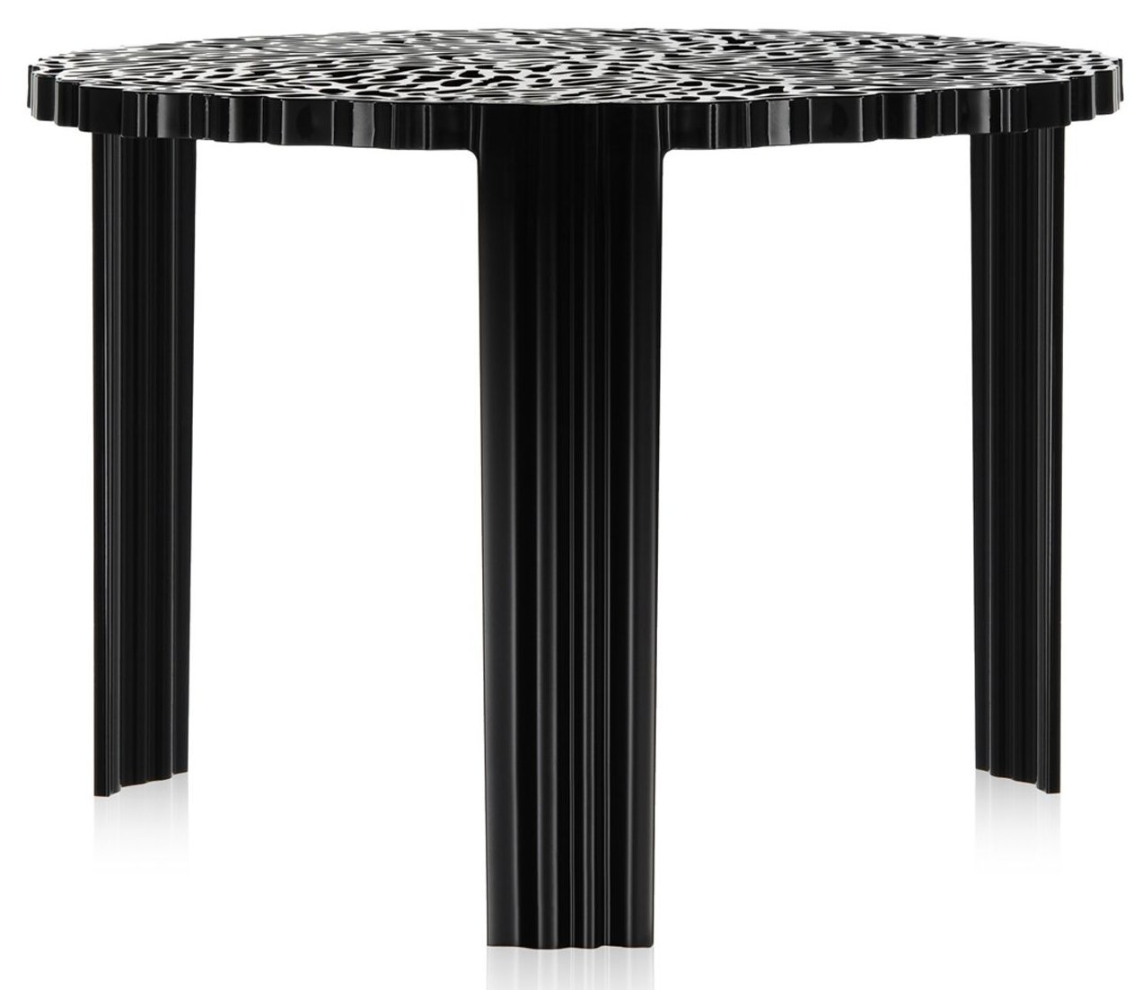 Masuta Kartell T-Table design Patricia Urquiola 50cm h 36cm negru 36cm imagine noua