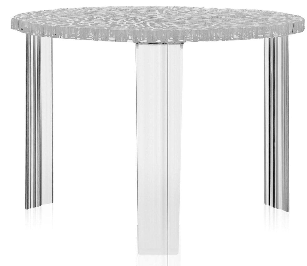 Masuta Kartell T-Table design Patricia Urquiola 50cm h 36cm transparent 36cm imagine noua