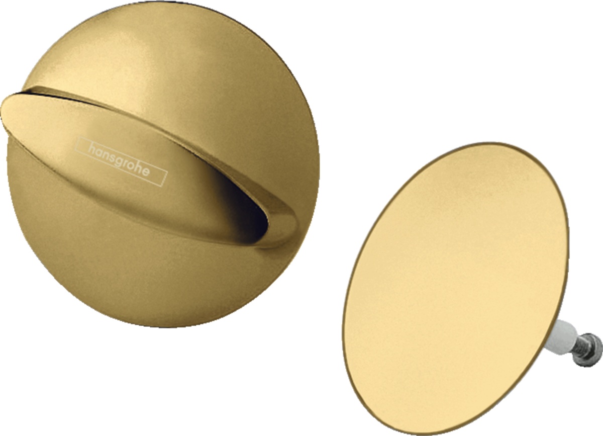 Set ornamente pentru sifon cu preaplin pentru cada Hansgrohe Flexaplus gold optic lustruit Hansgrohe