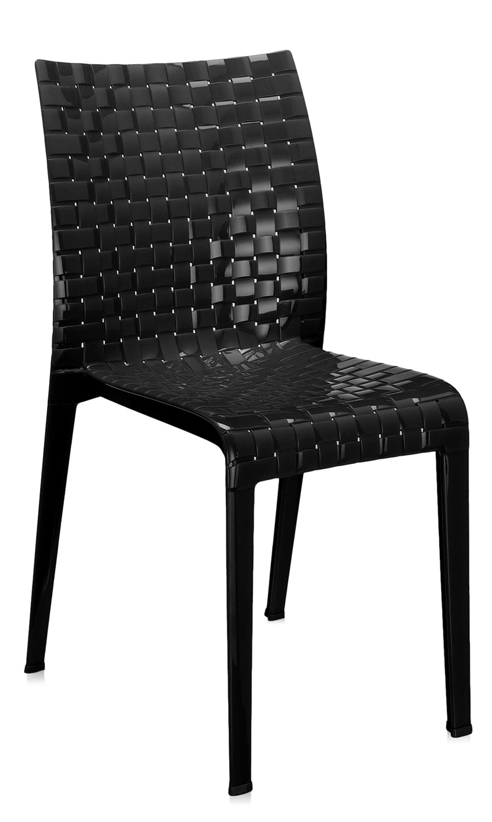Set 2 scaune Kartell Ami Ami design Tokujin Yoshioka negru lucios Ami
