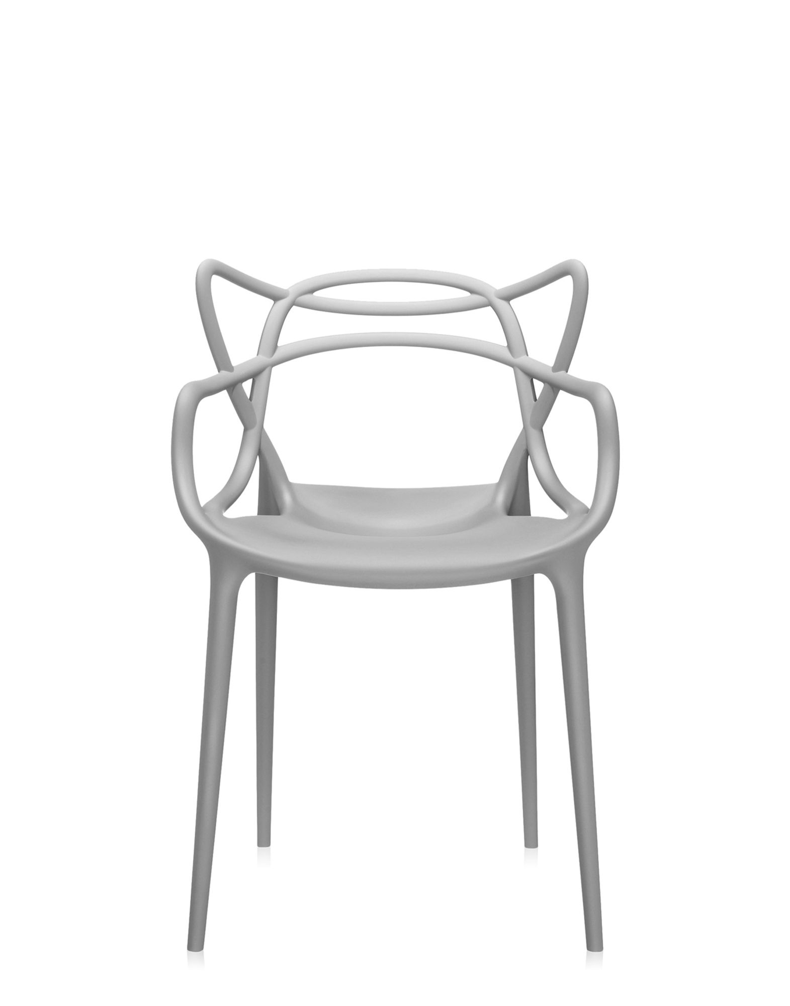 Set 2 scaune Kartell Masters design Philippe Starck & Eugeni Quitllet gri Kartell
