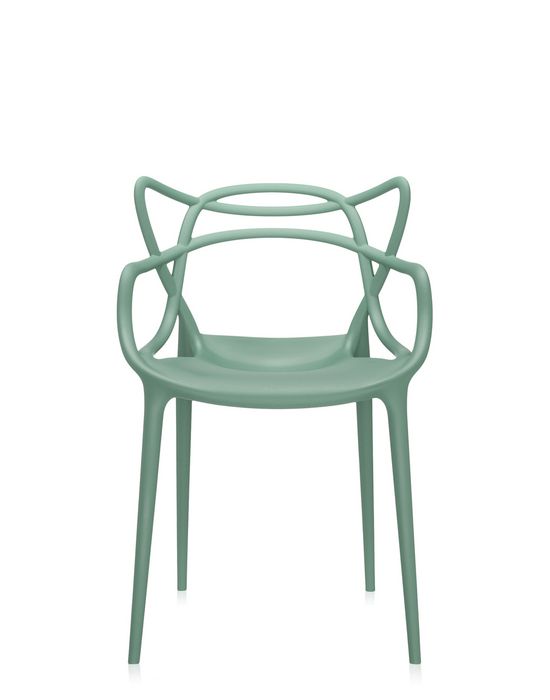 Set 2 scaune Kartell Masters design Philippe Starck & Eugeni Quitllet verde salvie Kartell imagine noua 2022