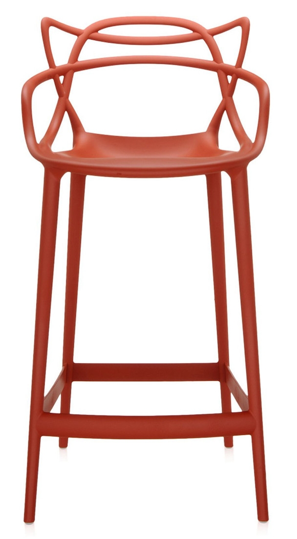 Scaun inalt Kartell Masters Stool design Philippe Starck & Eugeni Quitllet 65cm ruginiu 65cm