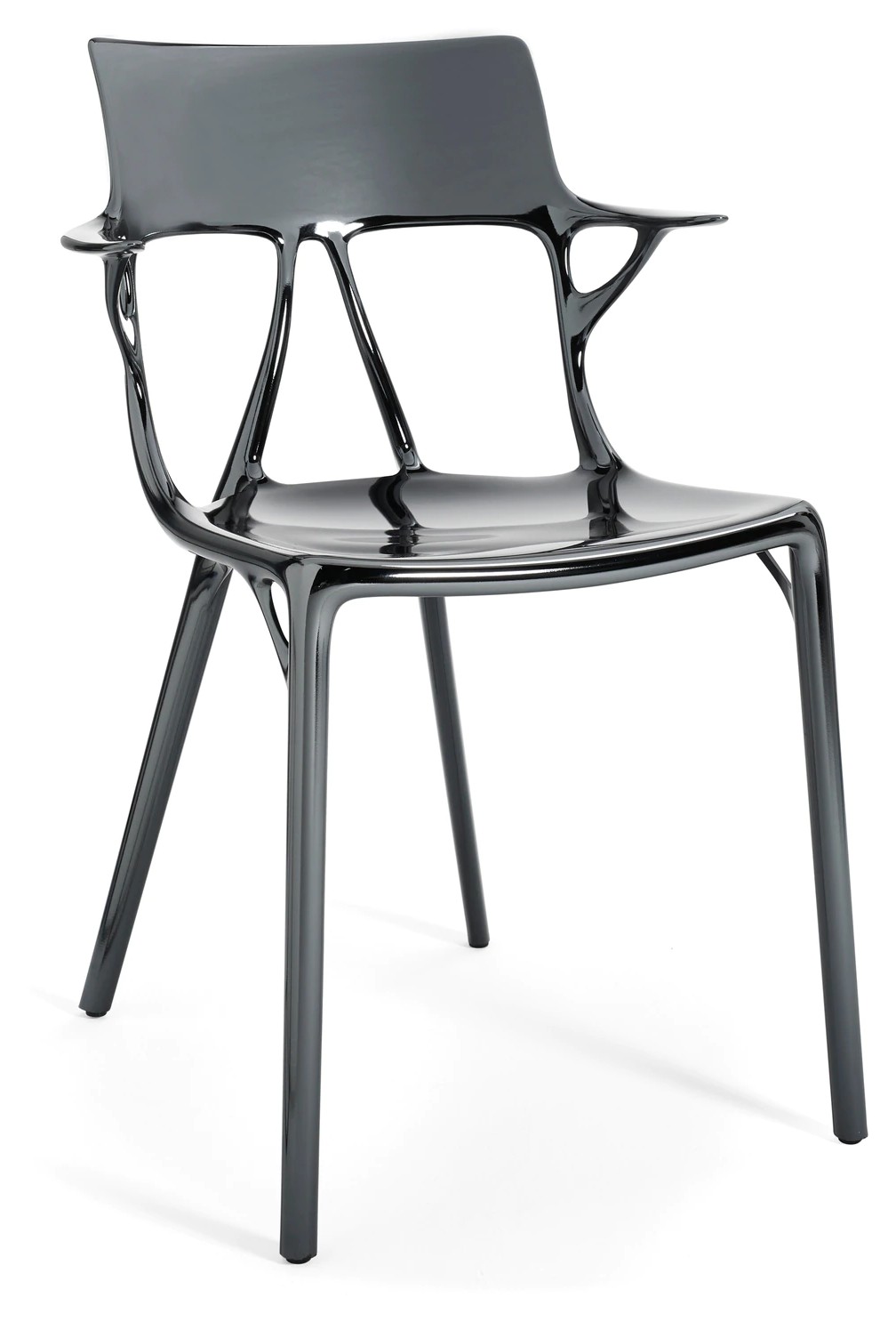 Scaun Kartell A.I. design Philippe Starck titanium Kartell