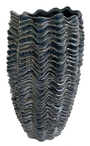Vaza Deko Senso Ceramic h 43cm albastru imagine noua 2022