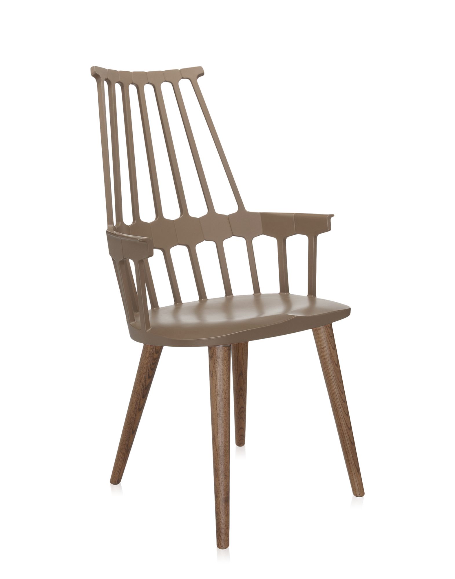 Set 2 scaune Kartell Comback design Patricia Urquiola bej aluna – stejar aluna imagine noua