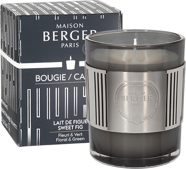 Lumanare parfumata Berger Amphora Noir Lait de Figue 180g Maison Berger imagine 2022 by aka-home.ro