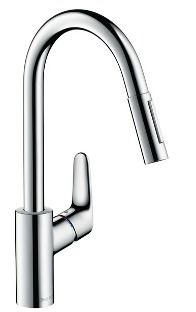 Baterie bucatarie Hansgrohe M4116-H240 ComfortZone 240 dus extractibil cu doua tipuri de jet crom Hansgrohe imagine 2022 by aka-home.ro