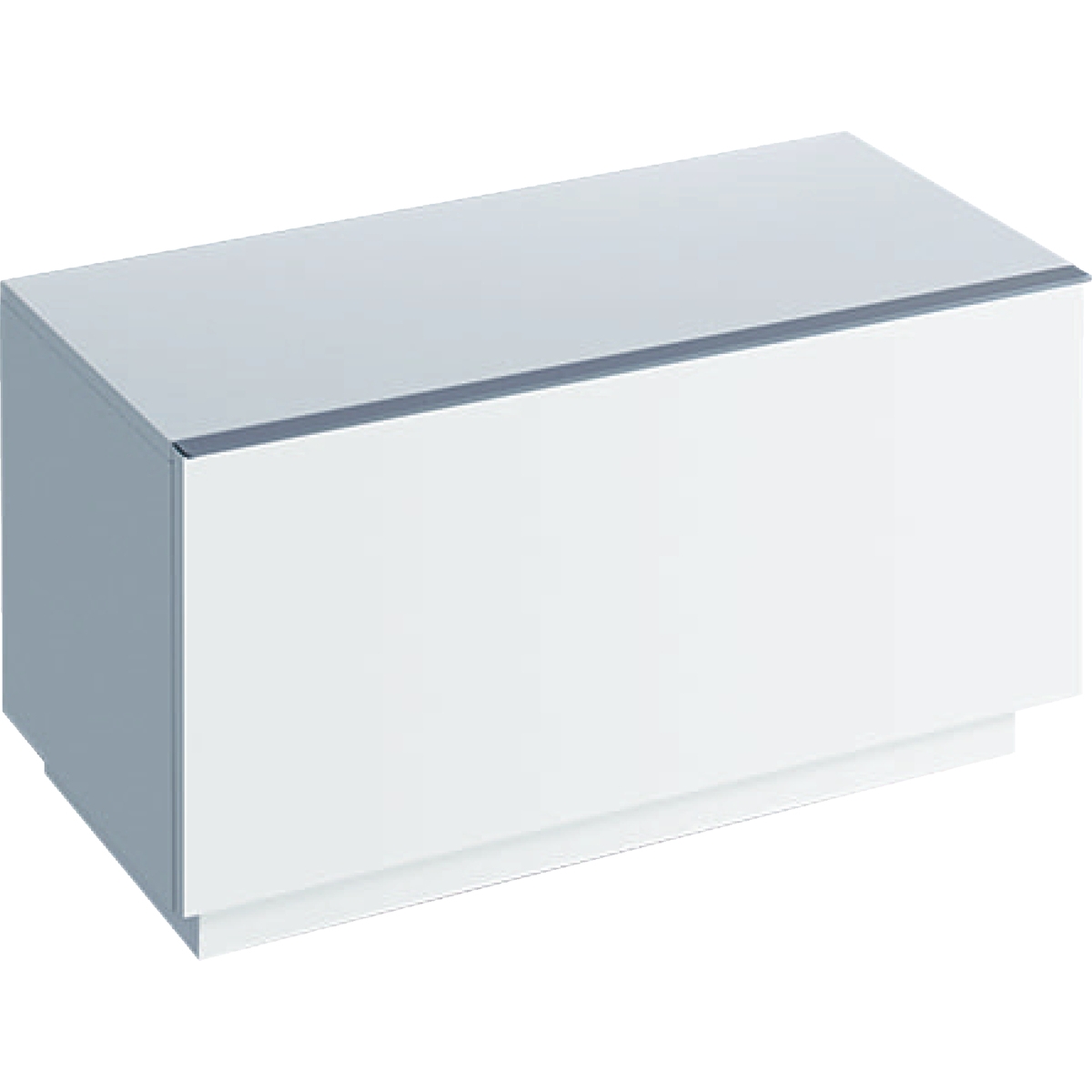Dulap pe pardoseala Geberit iCon 89×47.2×47.7cm cu un sertar alb lucios Geberit imagine reduss.ro 2022