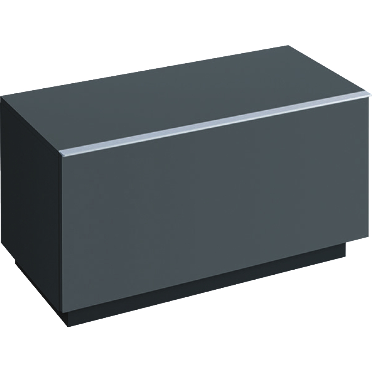 Dulap pe pardoseala Geberit iCon 89×47.2×47.7cm cu un sertar negru lava mat Geberit