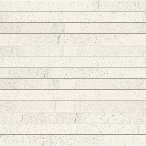 Mozaic Iris Pietra di Basalto 3×30 30x30cm Bianco 30x30cm