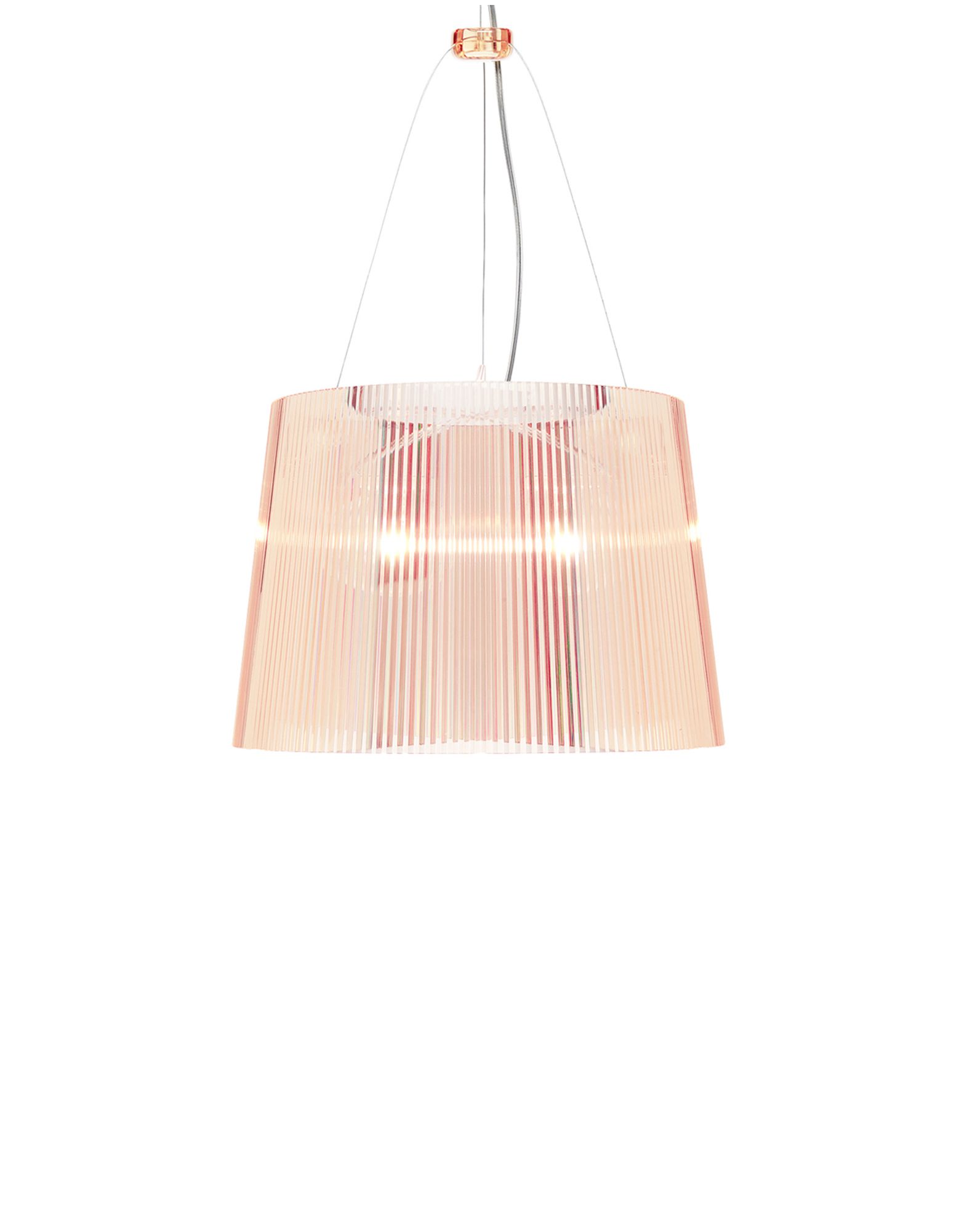 Suspensie Kartell Ge’ design Ferruccio Laviani E27 max 70W h37cm roz transparent 70W