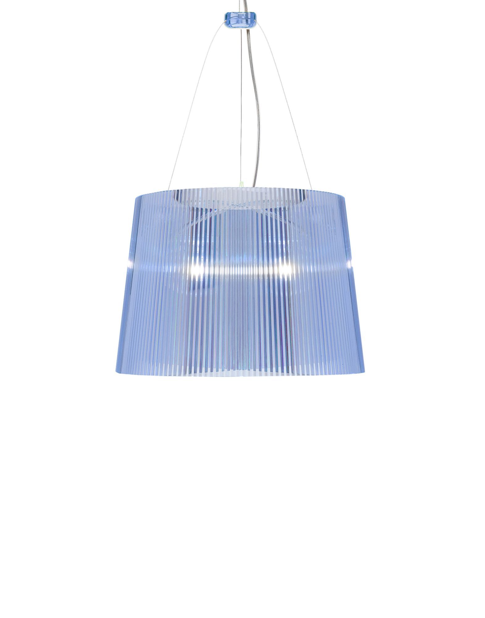 Suspensie Kartell Ge’ design Ferruccio Laviani E27 max 70W h37cm bleu transparent Kartell imagine reduss.ro 2022