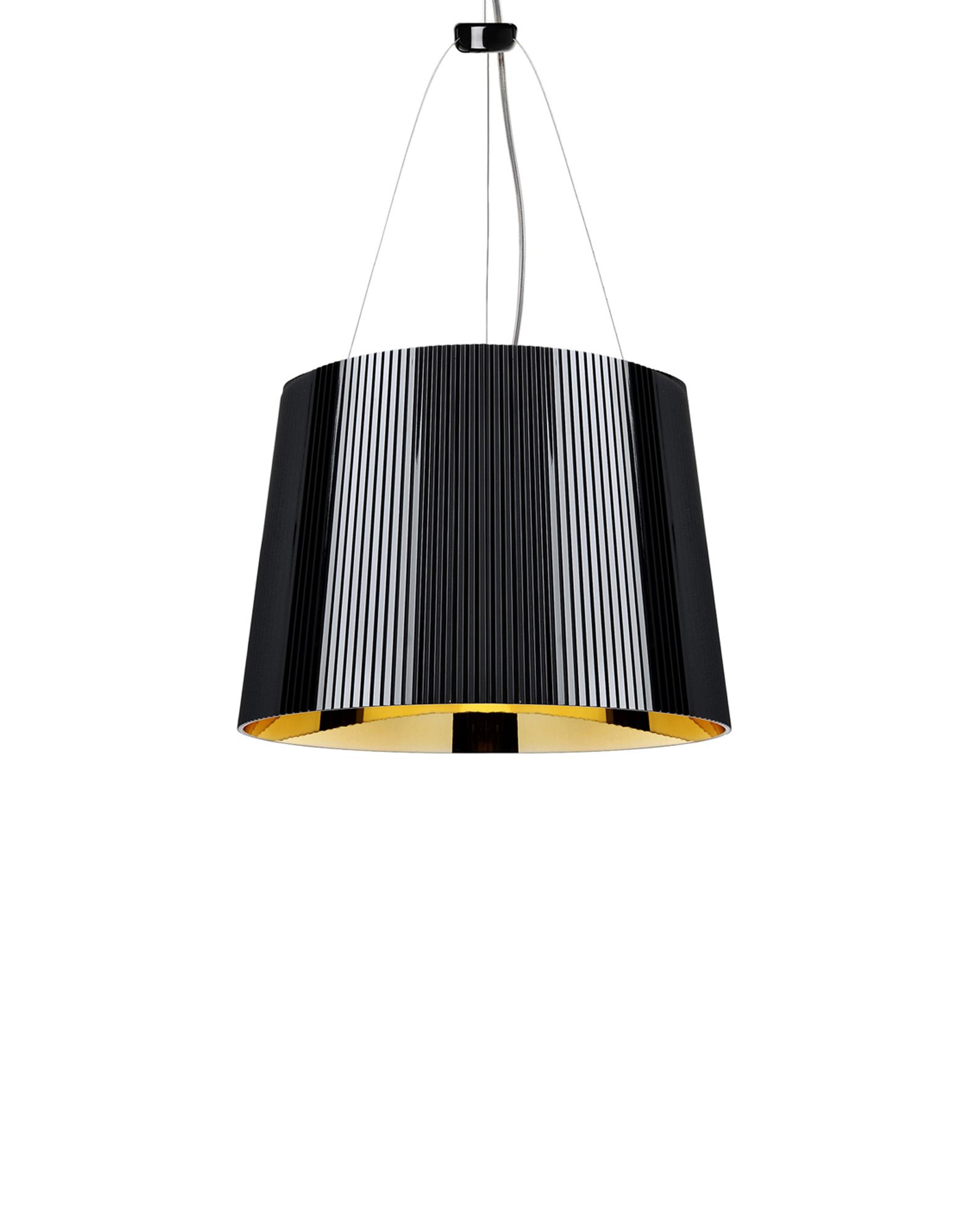 Suspensie Kartell Ge’ design Ferruccio Laviani E27 max 70W h37cm negru-auriu