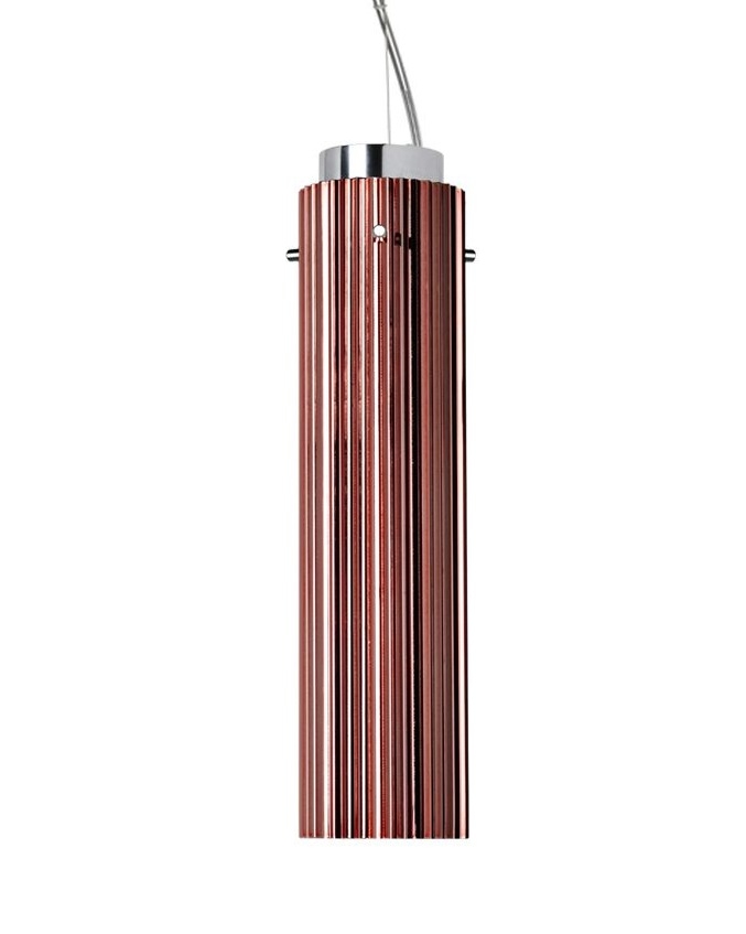 Suspensie Kartell by Laufen Rifly design Ludovica & Roberto Palomba LED 10W h30cm cupru metalizat 10W Decoratiuni