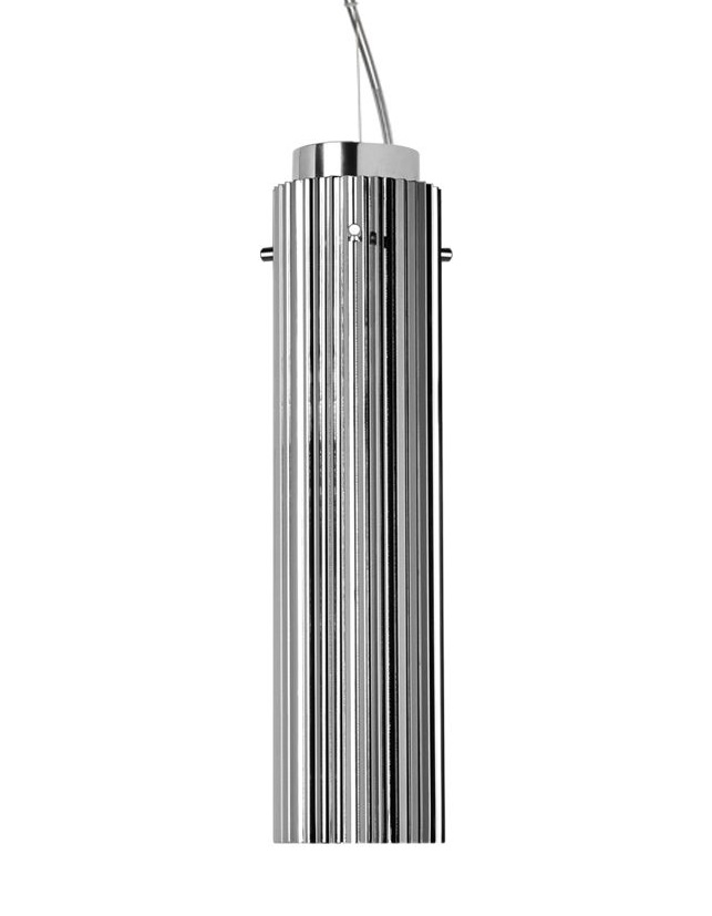 Suspensie Kartell by Laufen Rifly design Ludovica & Roberto Palomba LED 10W h30cm crom metalizat 10w imagine noua 2022