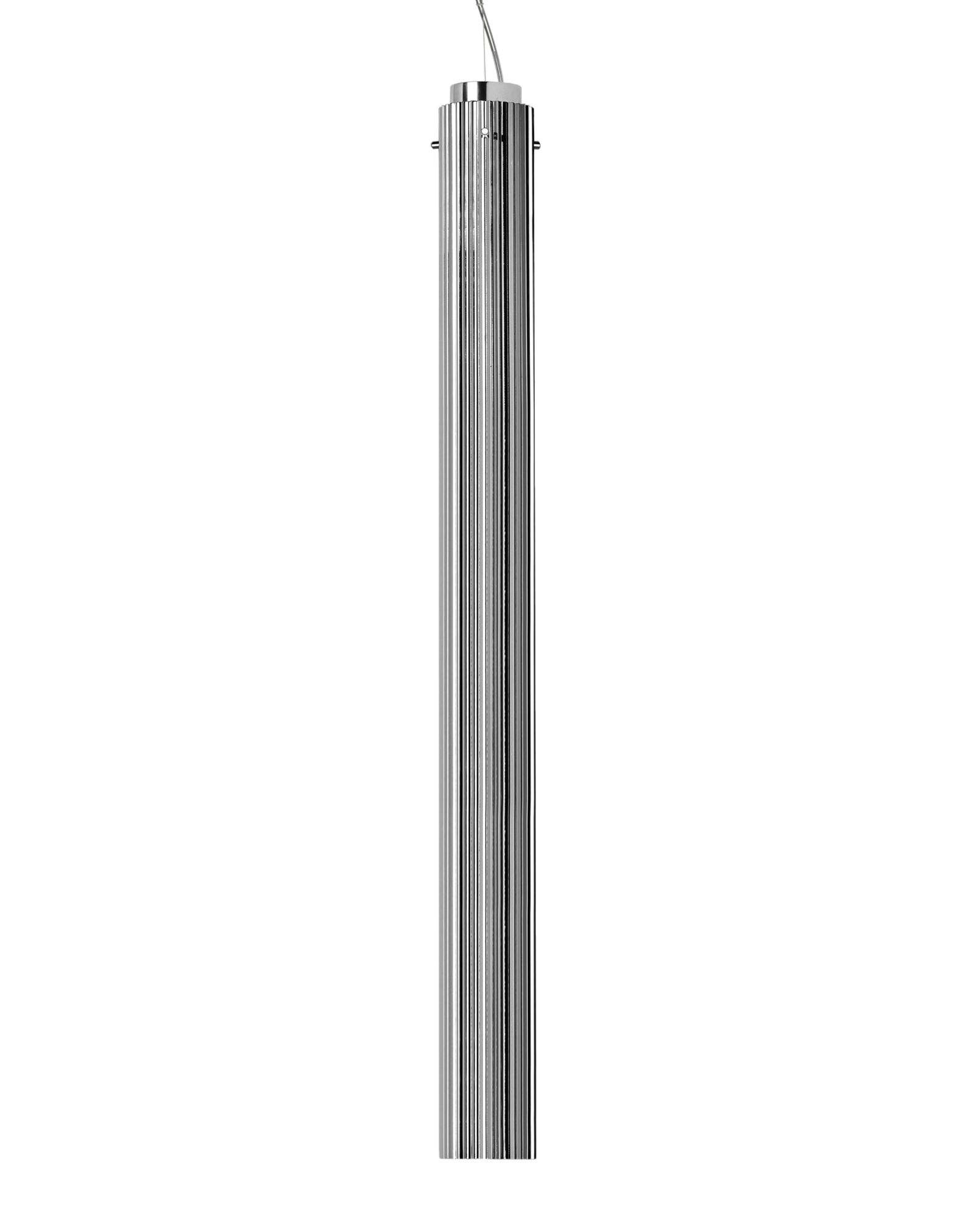 Suspensie Kartell by Laufen Rifly design Ludovica & Roberto Palomba LED 10W h90cm crom metalizat