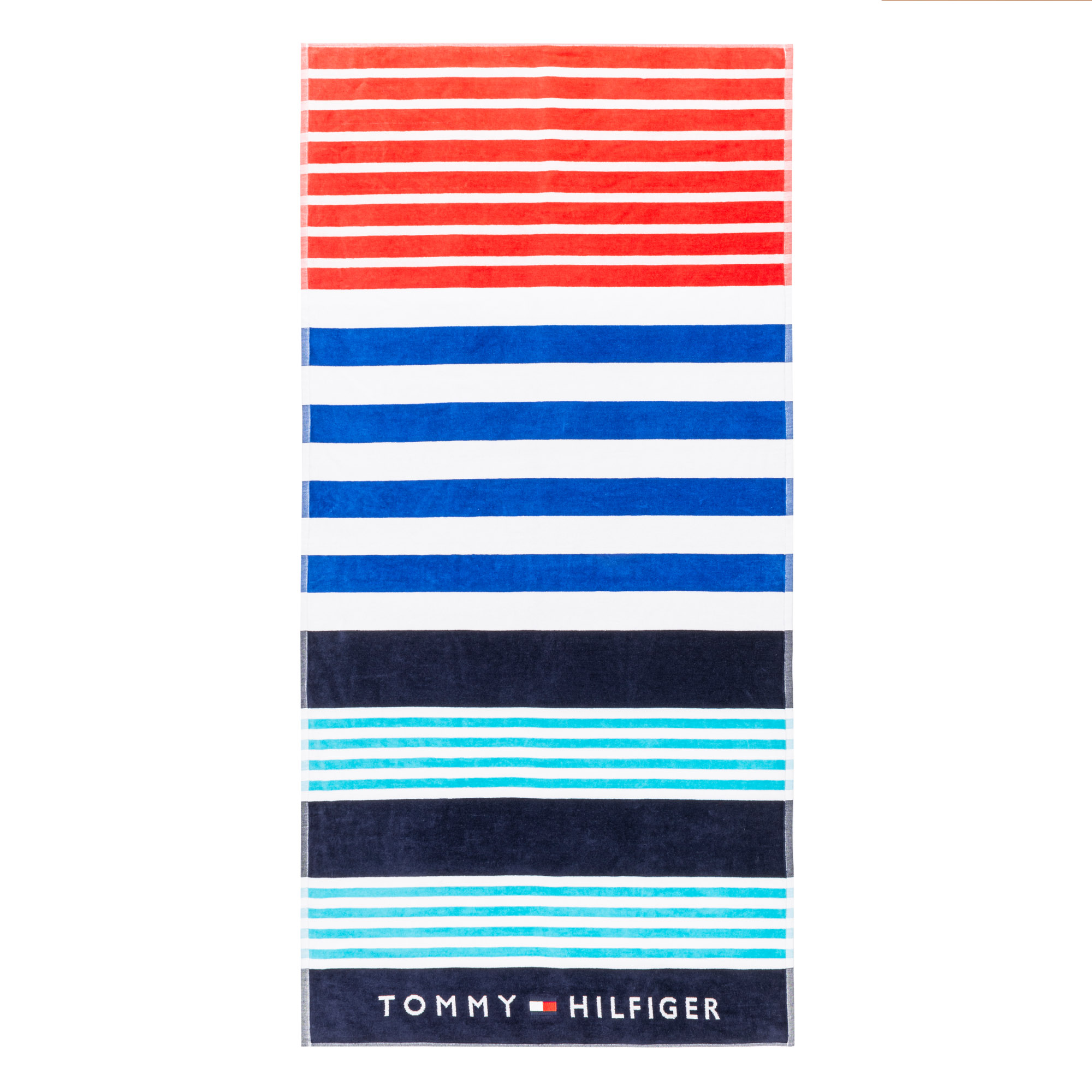 Prosop de plaja Tommy Hilfiger Summer Stripe 90x180cm Papaya „Summer imagine noua somnexpo.ro