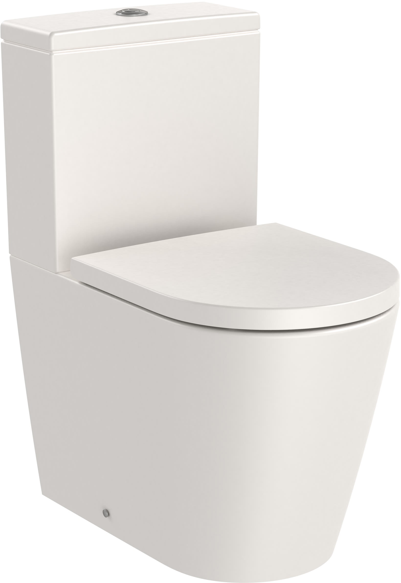 Vas wc Roca Inspira Round Rimless Compact back-to-wall 375x600mm bej 375x600mm imagine 2022 by aka-home.ro