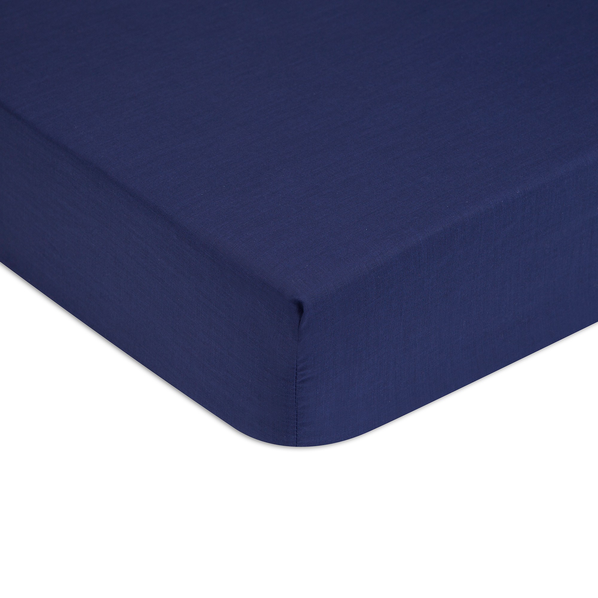Cearceaf de pat cu elastic Tommy Hilfiger Unis Percale 140x200cm Albastru Navy Cearceafuri de pat