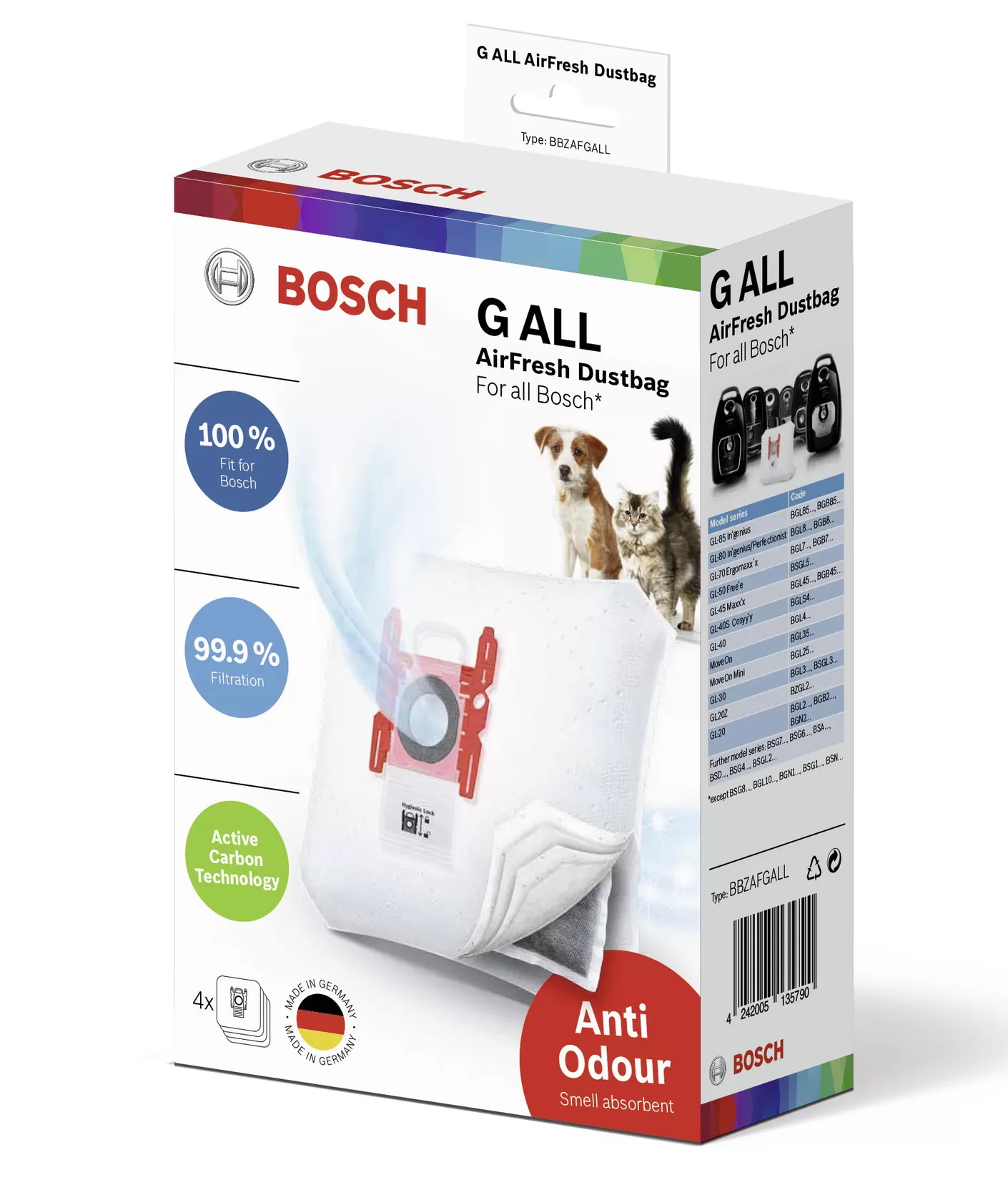 Set 4 saci aspirator Bosch BBZAFGALL AirFresh Bosch imagine 2022 by aka-home.ro