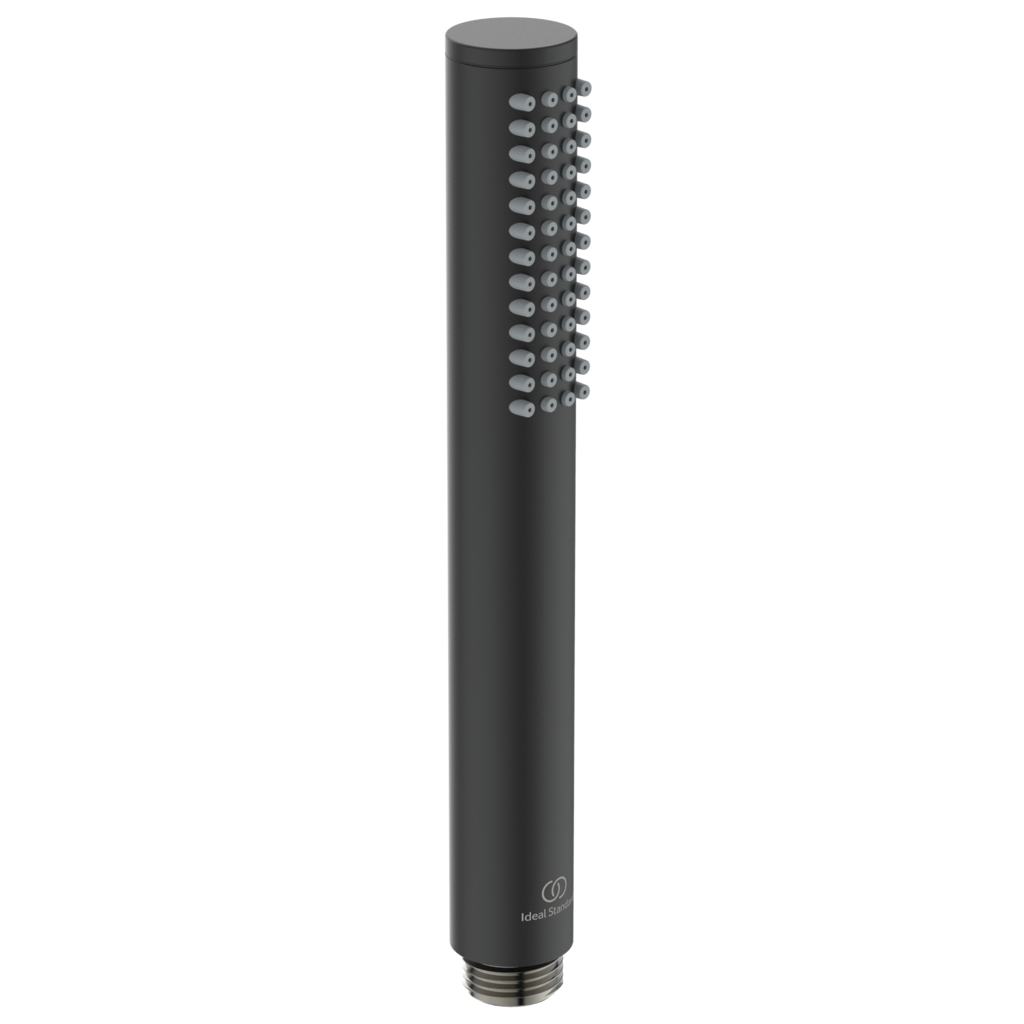 Para de dus Ideal Standard IdealRain Stick 1 functie 100mm negru mat 100mm imagine bricosteel.ro