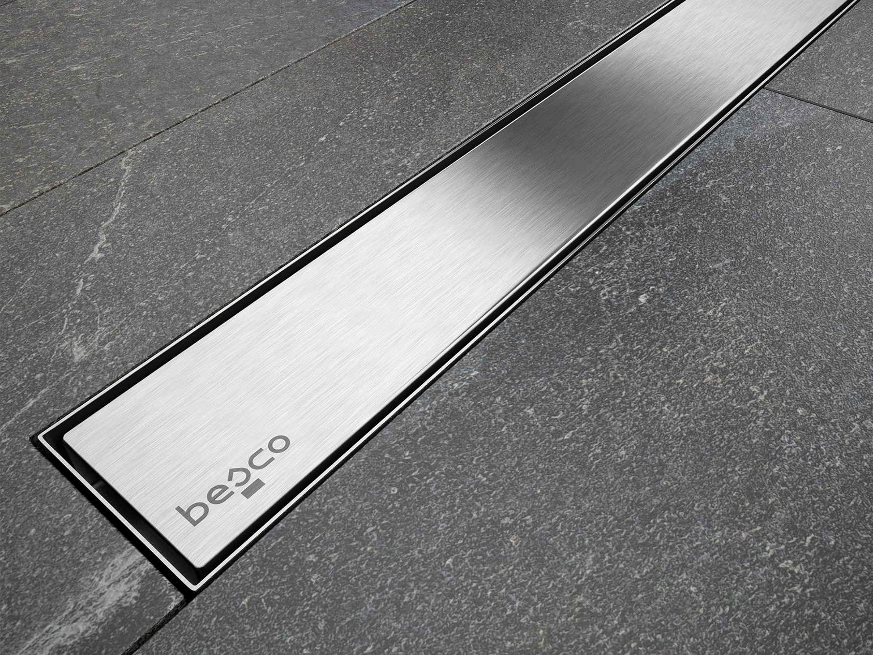 Pachet rigola de dus Besco Virgo Duo cu capac 60cm crom Besco