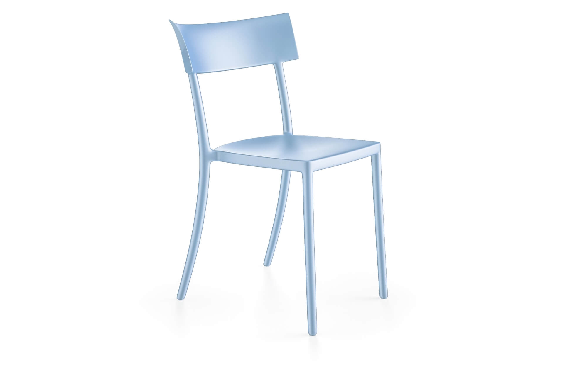 Set 2 scaune Kartell Catwalk design Philippe Starck albastru Kartell