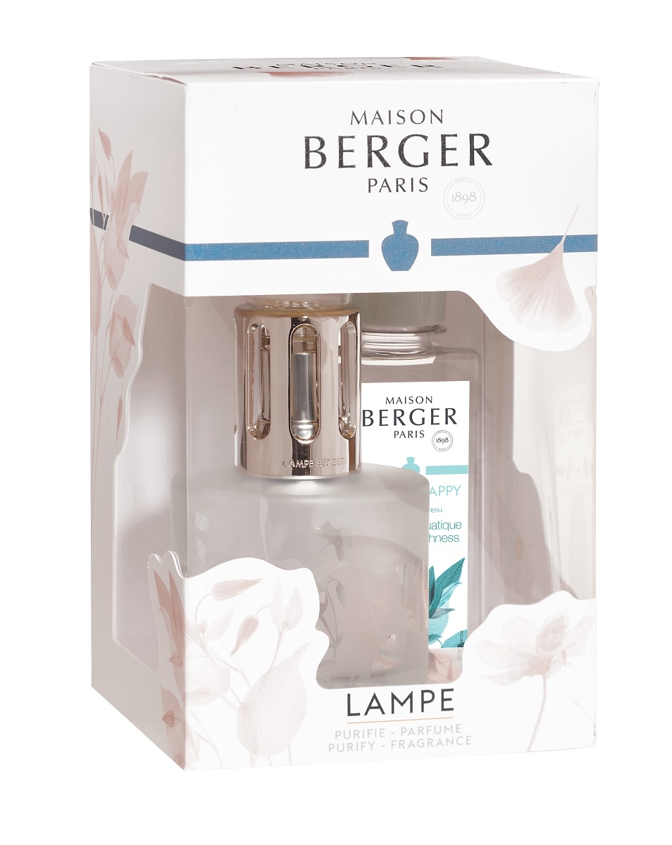 Set Berger lampa catalitica Aroma cu parfum Happy Fraicheur Aquatique Maison Berger