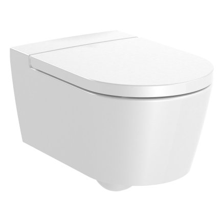 Vas WC suspendat Roca Inspira Round Rimless 370x560cm, alb