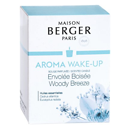 Lumanare parfumata Maison Berger Aroma Wake-up Woody Breeze 180g