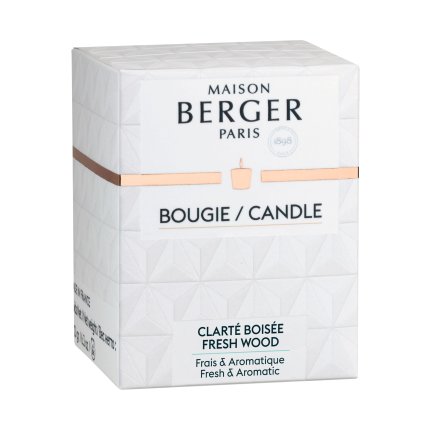 Lumanare parfumata Berger Clarity Grise Fresh Wood 180g