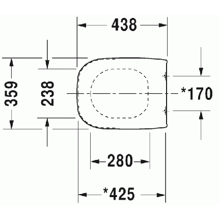 Capac WC Duravit D-Code compact cu inchidere lenta