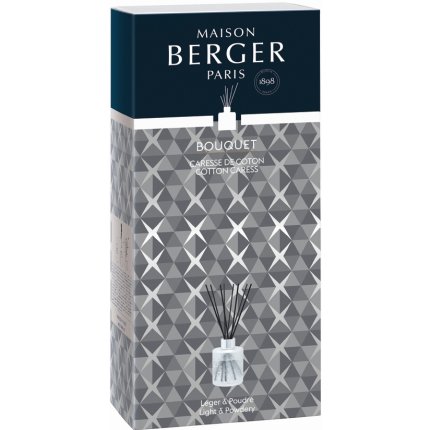 Difuzor parfum camera Berger Geode Givree cu parfum Caresse de Coton 115ml