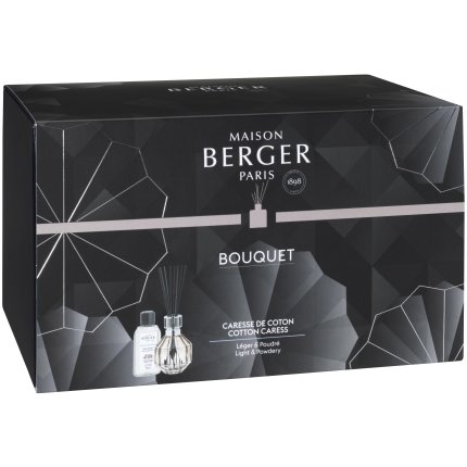 Difuzor parfum camera Berger Bouquet Facette Nude cu parfum Caresse de Coton 200ml