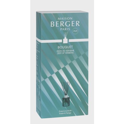 Difuzor parfum camera Berger Bouquet Dare Bleu & Vert cu parfum Zeste de Verveine 115ml