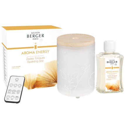 Difuzor ultrasonic parfum Maison Berger Aroma Energy + parfum Zestes toniques 475ml