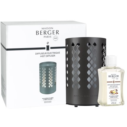 Difuzor ultrasonic parfum Berger Losange + parfum Poussiere d'Ambre 475ml