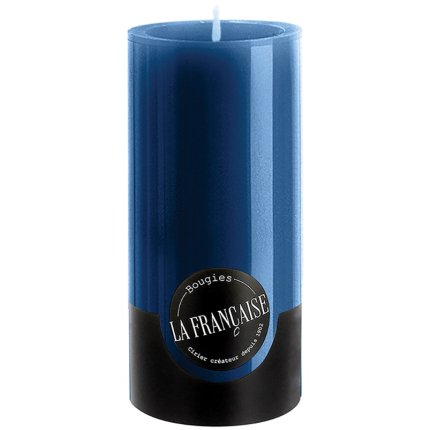 Lumanare La Francaise Colorama Cylindre d 7cm, h 15cm, 75 ore, albastru