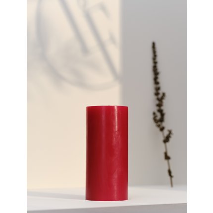 Lumanare La Francaise Colorama Cylindre d 7cm, h 15cm, 75 ore, rosu