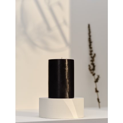 Lumanare La Francaise Colorama Cylindre Timeless d 7cm, h 10cm, 50 ore, negru