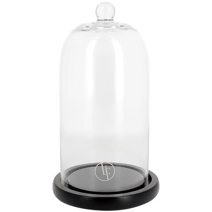 Cupola sticla cu baza pentru lumanari  La Francaise d 10cm, h20cm