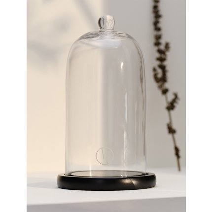 Cupola sticla cu baza pentru lumanari  La Francaise d 10cm, h20cm